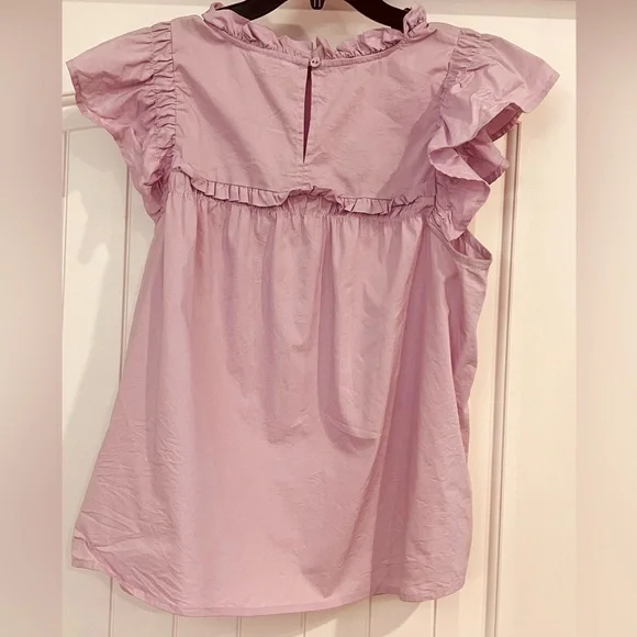 Women’s bundle of 4 Crown & Ivy blouses, Vibrant blue, pretty lilac and 2 white. - Picture 2 of 12